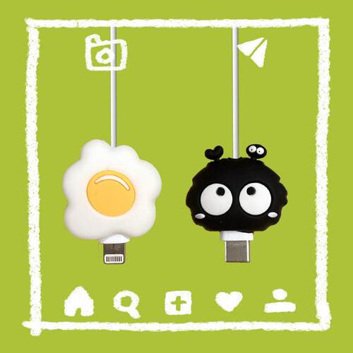 库洛米苹果安卓充电线保护套可爱