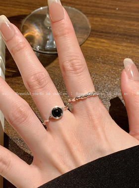 柏林少女清冷感甜酷时髦戒指女