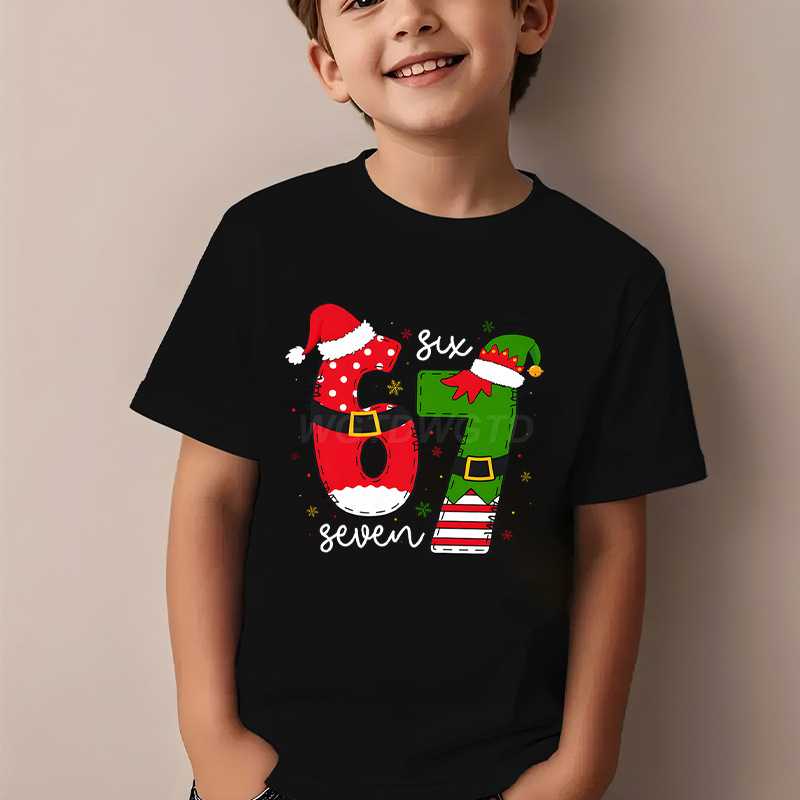 圣诞印花T恤儿童款501