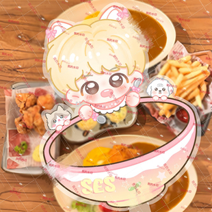 新款孙恩盛q版打卡棒卡通可爱亚克力双面同担应援礼物互换送朋友