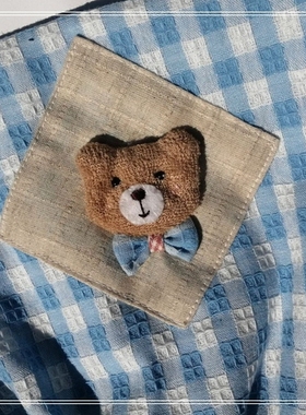 AABY田园格子立体可爱兔兔加长款办公室护袖/套袖/袖套