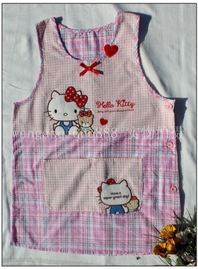 薄款泡泡Kitty外贸背心围裙/罩衣/反穿衣ADW10