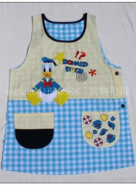 清新亮丽 新款上架 Disney 唐老鸭贴布绣无袖背心款围裙
