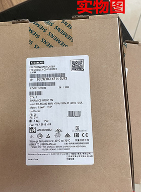 6SL3210-1KE14-3UF2西门子G120C变频器全新6SL3210-1KE14-3AF2