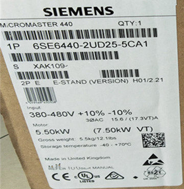 6SE6440-2UD25-5CA1 西门子MM440变频器5.5KW 6SE64402UD255CA1