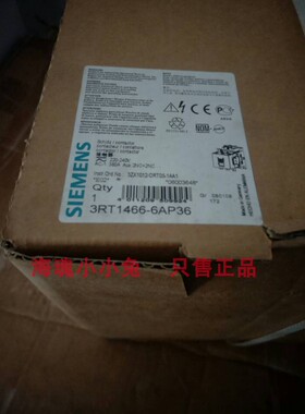 西门子3RT1066-6AP36功率接触器,AC-3 300 A尺寸S10总线连接 驱动