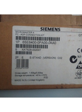 6SE6400-0PA00-0AA0 西门子 PC至AOP连接组件 6SE64OO-OPAOO-OAAO