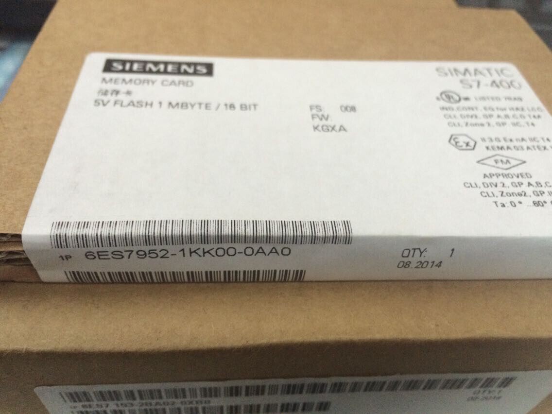 6ES7952-1KK00-0AA0西门子全新原装正品 S7-400 FLASH EPROM卡 1M在类目 3C数码配件, 电子元器件市场, 电子元件, 其它元器件中 - 来自Buy2taobao.com提供专业的淘宝代购服务