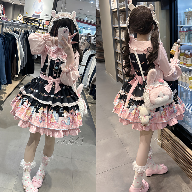 首批现货-  原创安睡小兔  少女可爱甜美Lolita背带裙洛丽塔裙子