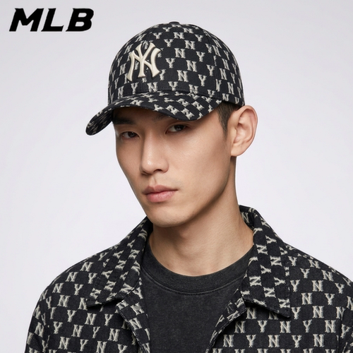 MLB男女同款老花系列运动鸭舌帽