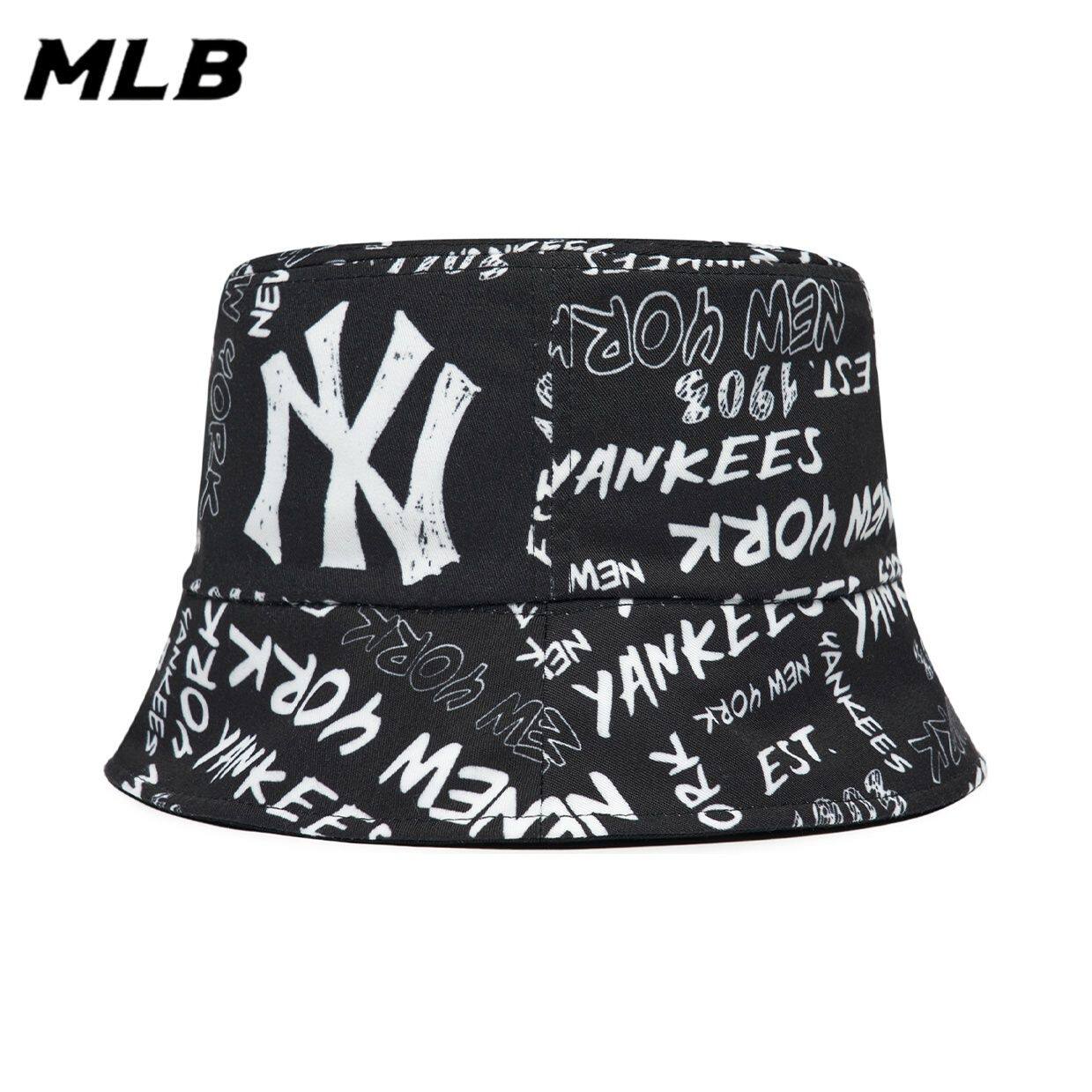 MLB 美职棒男女同款潮流时尚涂鸦高街情侣百搭休闲户外遮阳渔夫帽