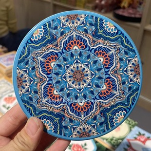 老泉州厦门闽南东南娘惹亚南洋花砖茶杯垫茶垫旅游纪念品伴手礼