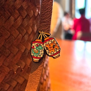 泉州文创mini徽章冰箱贴放心石敢当滴水兽灯笼簪花女伴手礼