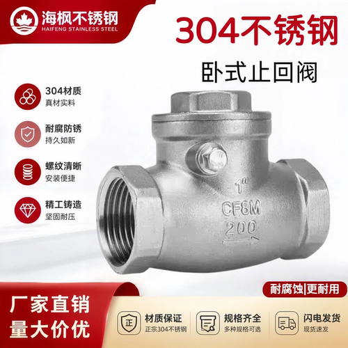 不锈钢丝卧式止回阀304