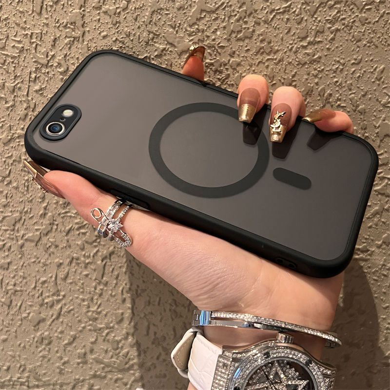 磁吸适用iPhone苹果6splus手机壳A1690肤感磨砂超薄时尚防摔硬壳