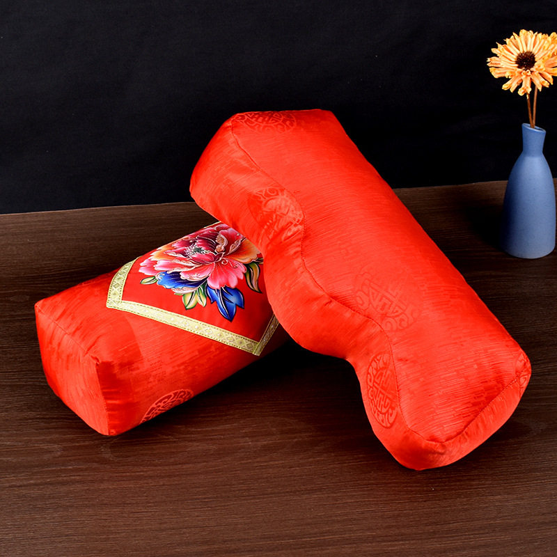 寿枕头脚枕寿衣配件电脑印花龙凤牡丹枕男女全套死人殡葬用品厂家