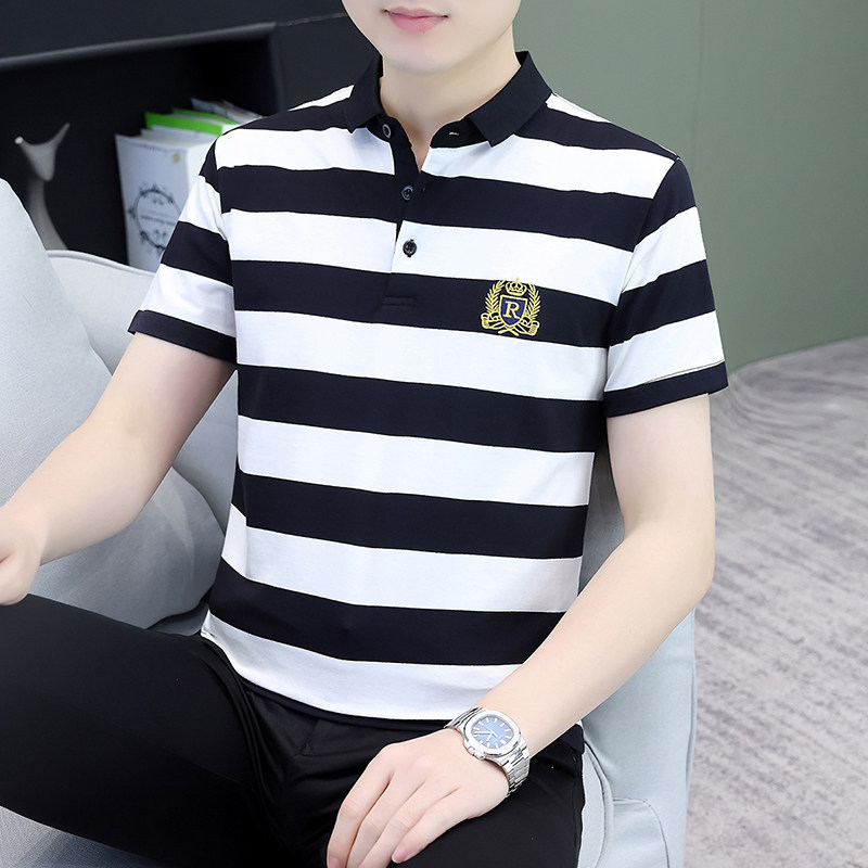 轻奢翻领polo衫男士高级感潮牌图片
