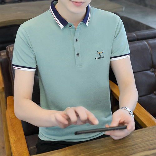 带有领子衣服男潮流短袖价格 带有领子衣服男潮流短袖图片 星期三