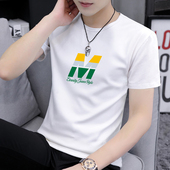 印花潮流圆领上衣简约百搭薄款 夏季 纯棉2026新款 t恤男款 体恤 短袖