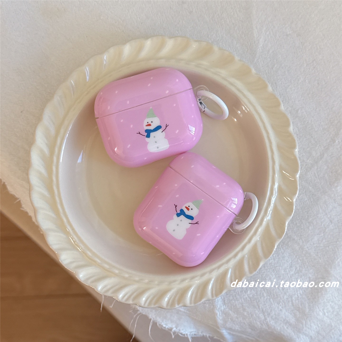 airpodspro3耳机套秋冬雪花雪人