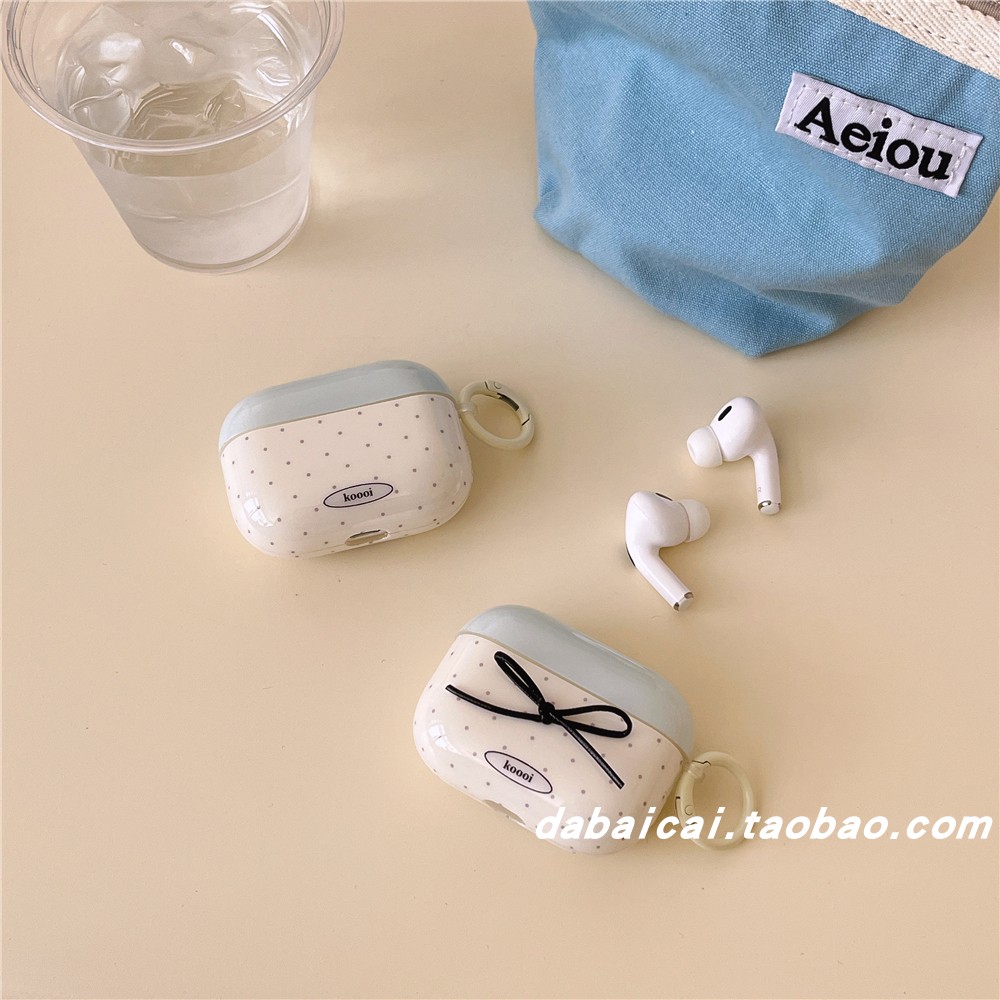 airpodspro2耳机套波点蝴蝶结