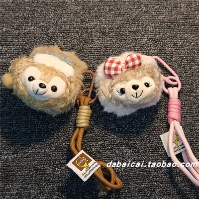 毛绒粉蝴蝶结小熊airpods4耳机套