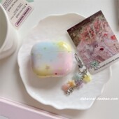 ins韩系晕染彩色星星适用airpods4耳机套pro3新款 airpodspro2保护套3代苹果无线蓝牙耳机壳二三代airpods1