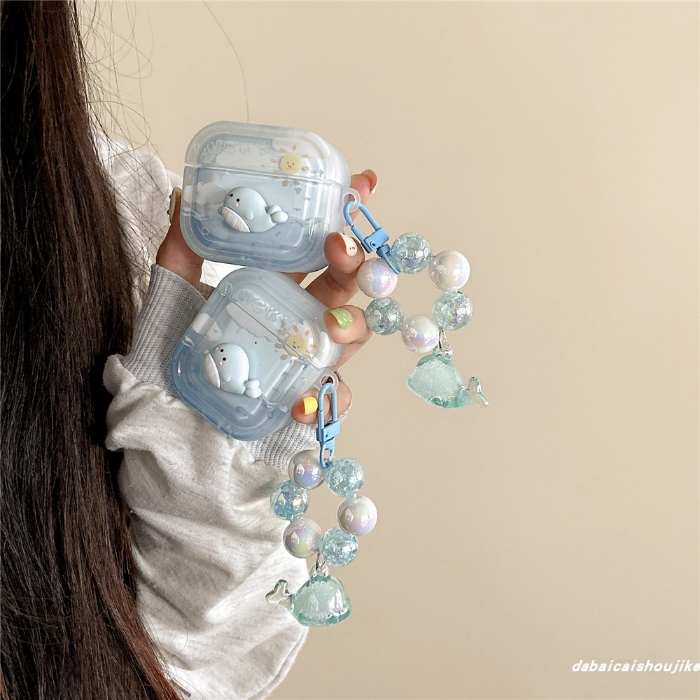 airpodspro2耳机套立体鲸鱼云朵