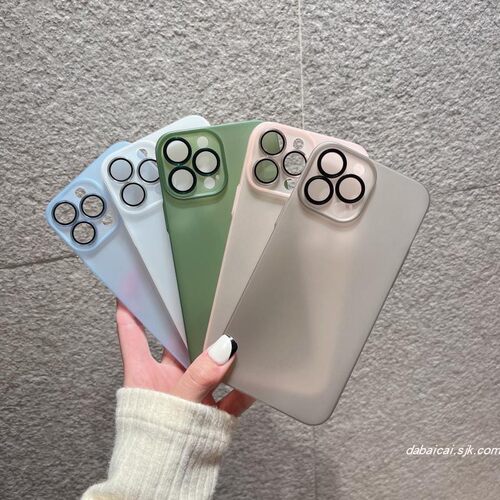 简约纯色磨砂全包摄像孔苹果11