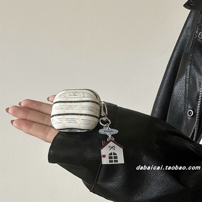 airpodspro3耳机套简约黑色线条