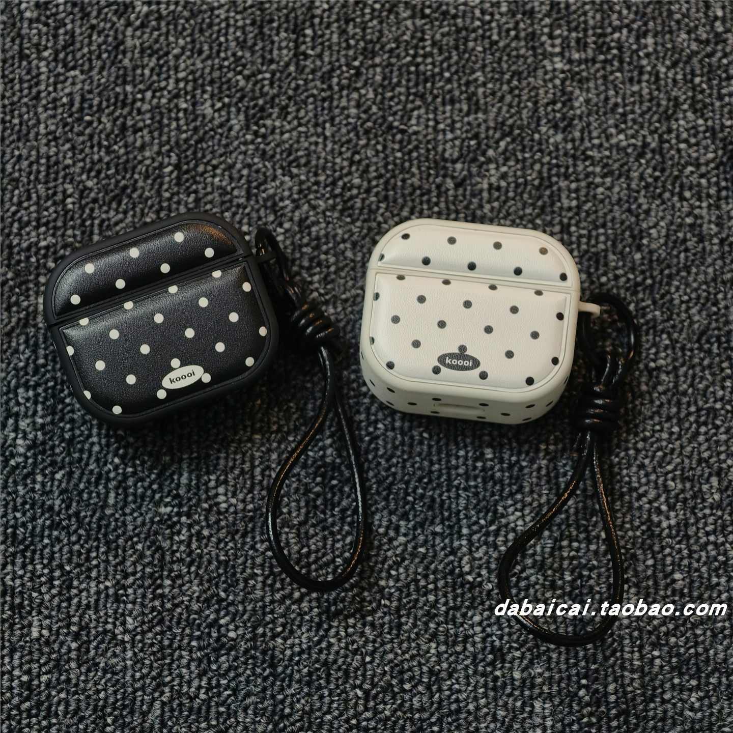 复古简约黑白波点适用airpods pro3耳机套4代无线蓝牙苹果airpods1/2代耳机壳pro新款3代pro2防摔保护套韩系,3C数码配件,耳机保护套,淘宝优惠券,粉丝福利购,淘宝优惠卷