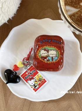 ins花朵插画猫咪适用airpods pro3耳机套4代无线蓝牙苹果airpods1/2代耳机壳pro新款3代pro2防摔保护套韩系女