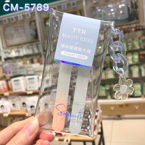TTR~流光溢彩美甲抛光海绵锉3条装砂纸指甲抛光条 8391
