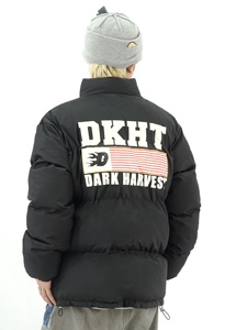 DHSS美式国潮字母印花面包服棉衣男女冬季加厚宽松立领保暖棉服袄