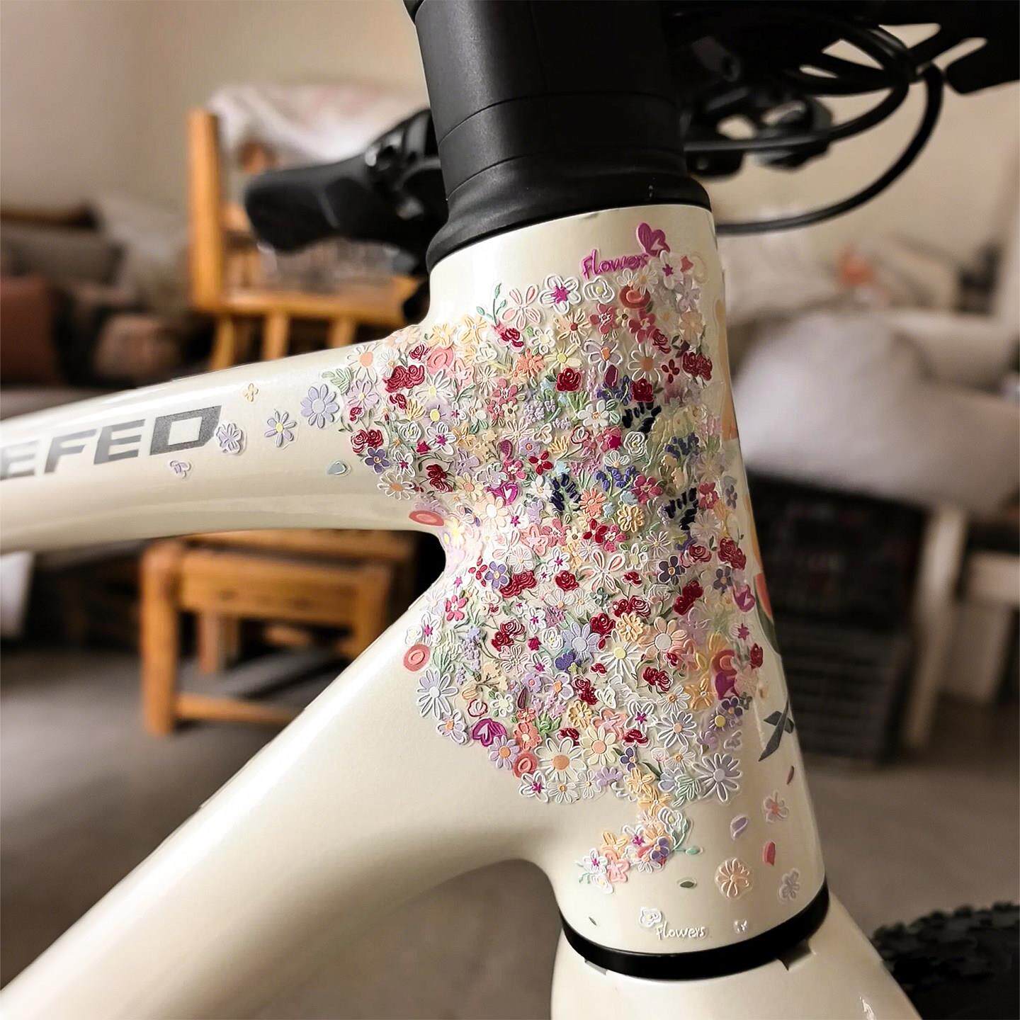 自行车贴纸山地车装饰diy防水拼接车贴公路车涂鸦划痕遮挡印花贴