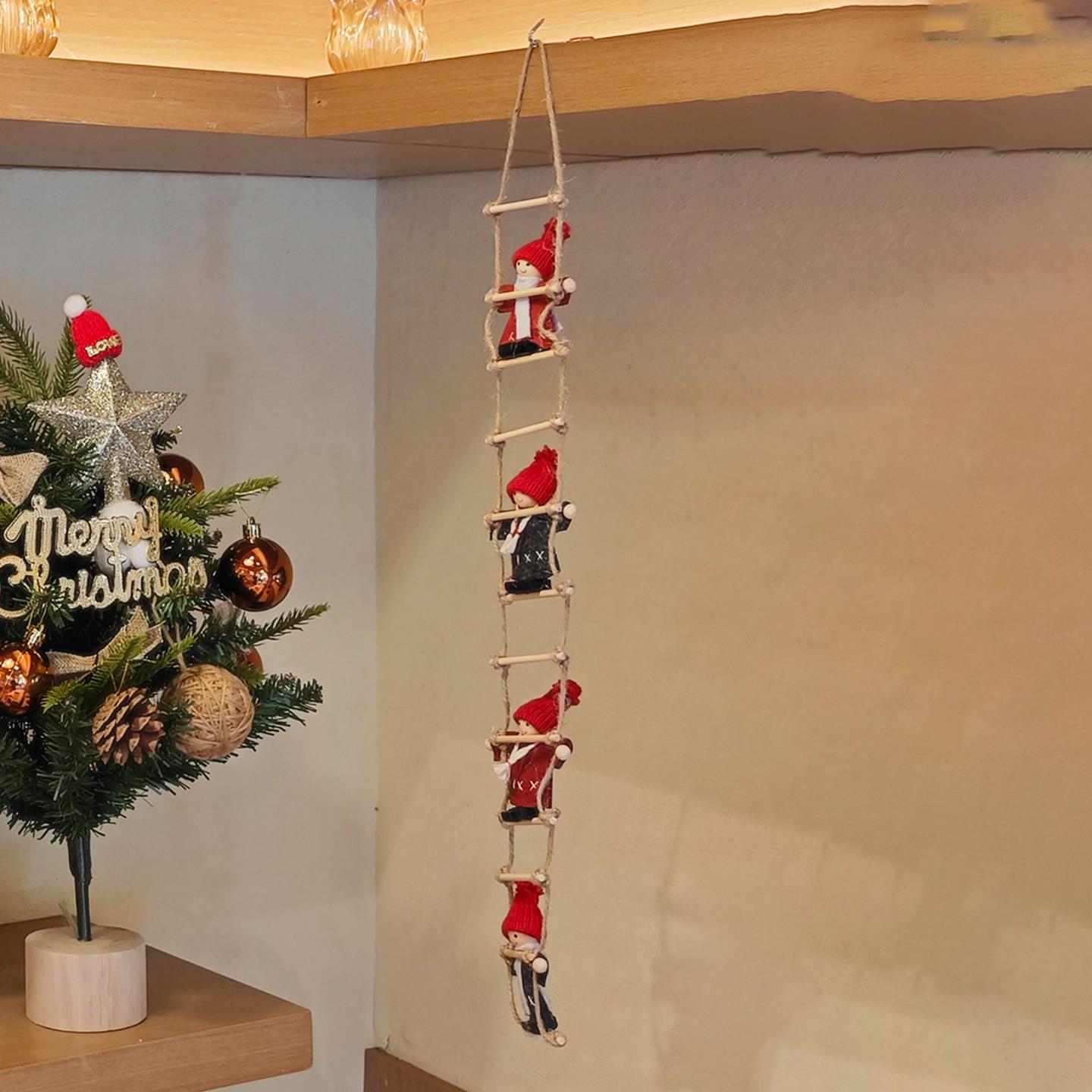 圣诞节装饰圣诞老人挂件场景布置氛围挂饰店铺橱窗咖啡店拍照道具