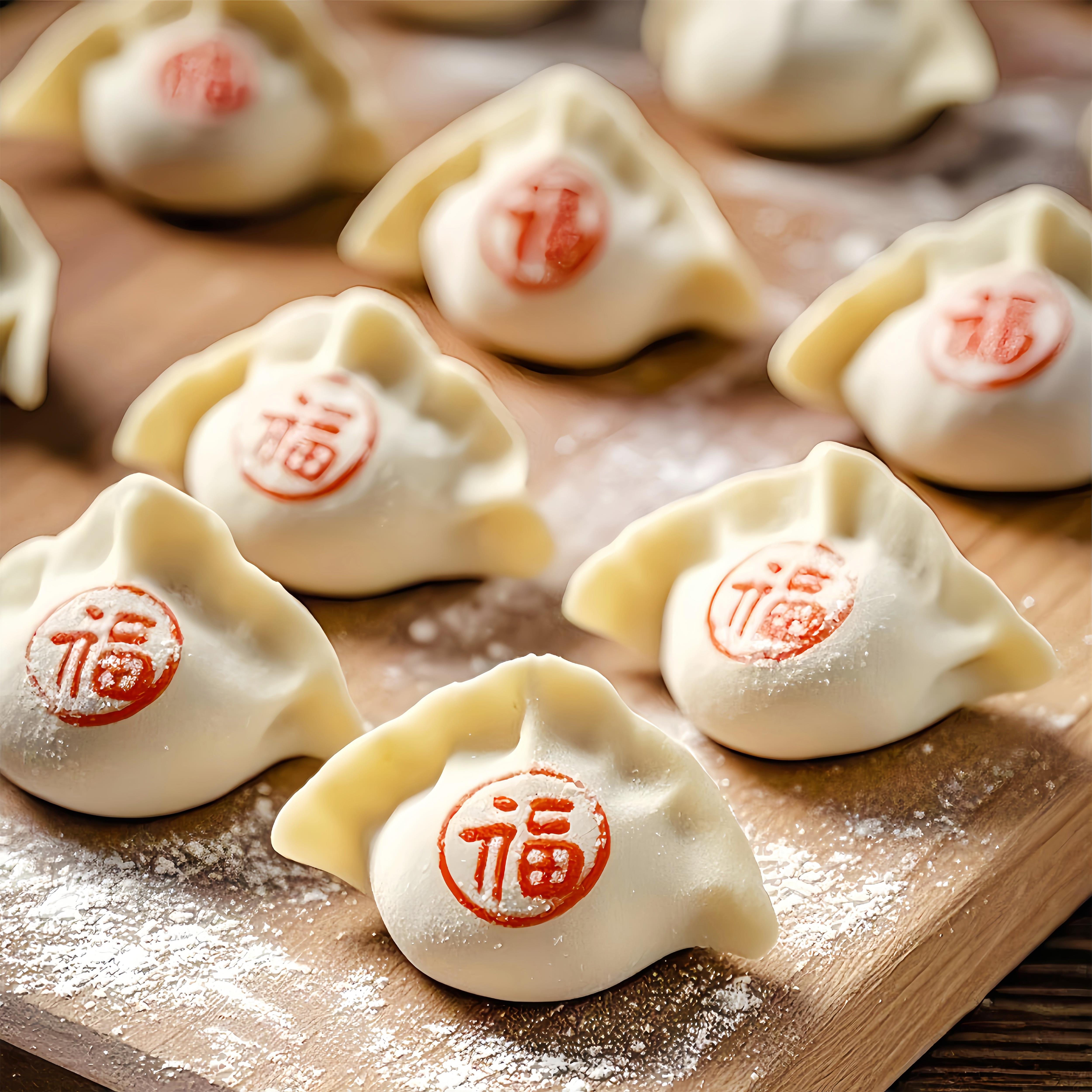 饺子印章福字食品级diy模具饺子皮福禄寿喜家用新年馒头糕点工具