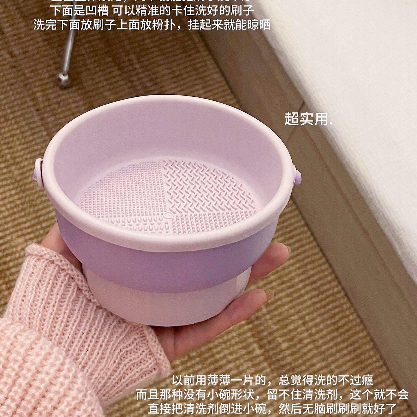 化妆刷清洗工具晾晒架清洁神器美妆蛋粉扑化妆刷二合一收纳层架可