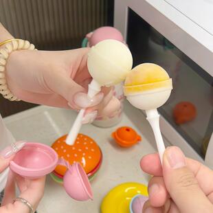 棒棒糖雪糕模具食品级软硅胶手工diy自制冰棍冰激凌奶酪棒冰盒