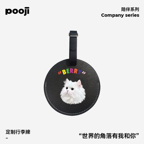POOJI宠物定制行李牌来图DIY礼物