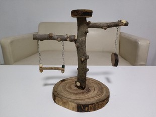 鹦鹉站架花椒木站杆立杆秋千虎皮玄凤小太阳等小型鸟