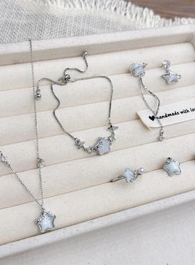 新品氛围感简约流苏珍珠项链