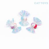 猫玩具响纸小糖果双色毛球逗猫自嗨解闷神器猫咪丰容新款 创意趣味