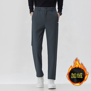 男裤 加绒保暖秋冬松紧腰高尔夫球裤 服装 弹力高尔夫长裤 子 男装