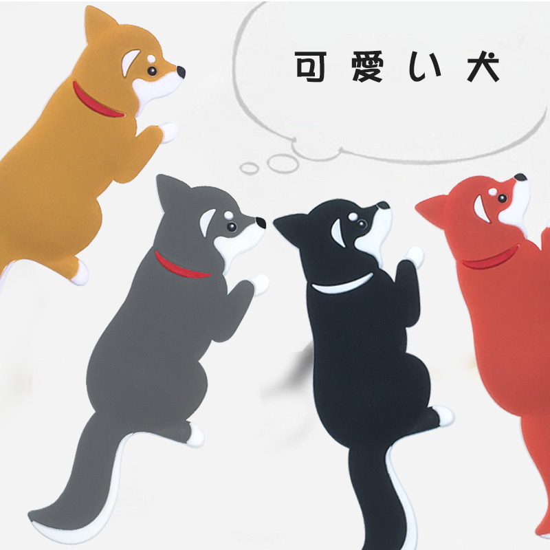 北欧INS风冰箱贴磁铁创意装饰贴卡通可爱小狗磁性挂钩强力吸铁石