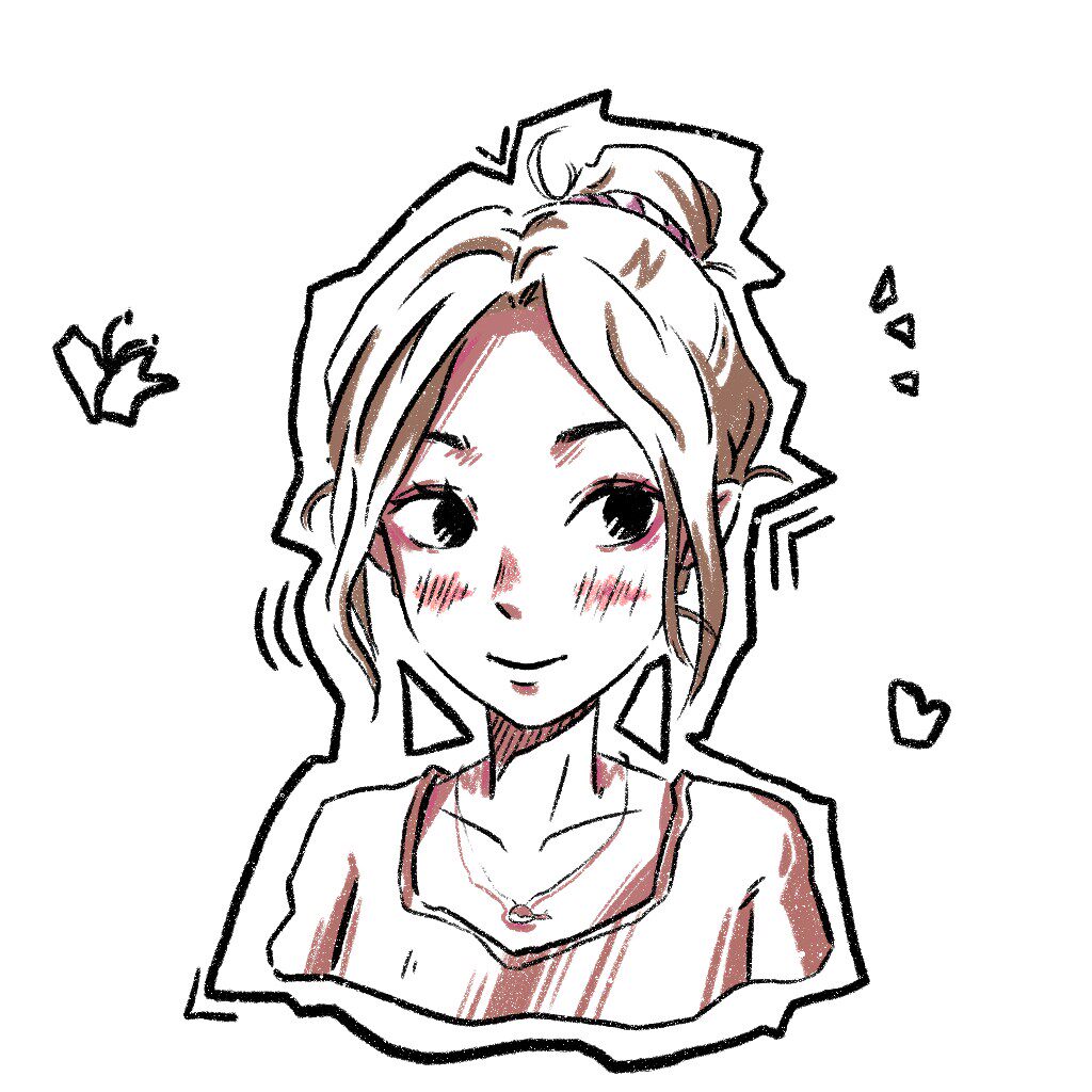 约稿原创q版ins风二次元简笔画情侣头像设计黑白线真人照片转卡通