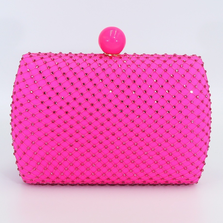 Cross border diamond inlaid high-end handbag跨境高级手拿包