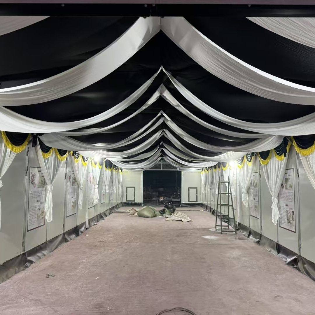 白事大棚活动棚房装饰纱幔葬礼室外舞台布置蓬房吊顶幔布幔冰绸布,节庆用品/礼品,节庆布艺用品,淘宝优惠券,粉丝福利购,淘宝优惠卷