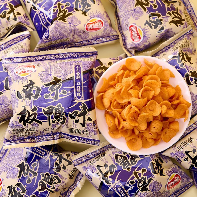南京板鸭味香脆片校园小卖部回味小吃老式经典儿时怀旧膨化零食
