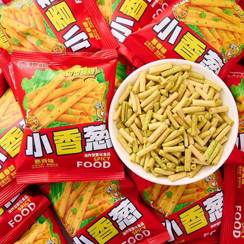 一根小香葱8090儿时怀旧葱香味休闲零食膨化食品薯片薯条小吃